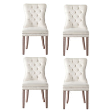 Load image into Gallery viewer, 1 Set of 4 Artiss Dining Chairs Beige Velvet