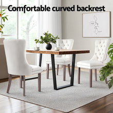 Load image into Gallery viewer, 1 Set of 4 Artiss Dining Chairs Beige Velvet