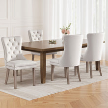 Load image into Gallery viewer, 1 Set of 4 Artiss Dining Chairs Beige Velvet