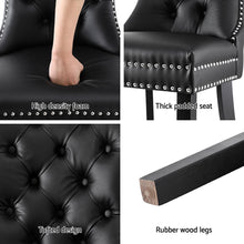 Load image into Gallery viewer, 1 Set of 4 Artiss Dining Chairs Black Leather