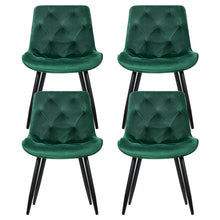 Load image into Gallery viewer, Artiss Dining Chairs Set of 4 Velvet Diamond Tufted Green