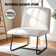 Load image into Gallery viewer, Artiss Accent Chair Armchair Cross Leg Beige