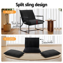 Load image into Gallery viewer, Artiss Armchair Lounge Chair Sling Black