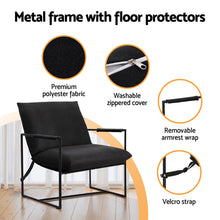 Load image into Gallery viewer, Artiss Armchair Lounge Chair Sling Black