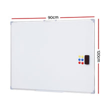 Load image into Gallery viewer, Magnetic Whiteboard 90x120cm Erase Board Marker Eraser Tray Home Office School
