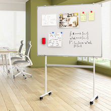 Load image into Gallery viewer, 90x120cm Standing Whiteboard with Wheels Magnetic Double-Sided Erase Board