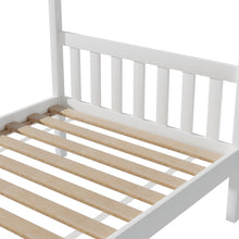 Load image into Gallery viewer, Artiss Bed Frame Wooden Base Kids Single Timber House Beds White