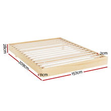 Load image into Gallery viewer, Artiss Bed Frame Queen Size Floating Wooden Mattress Base Platform Timber ODIN