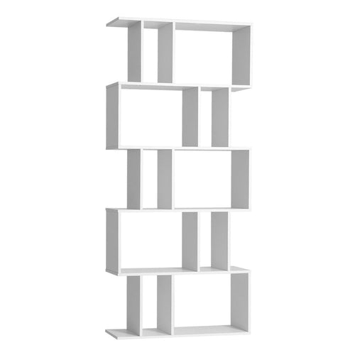 Artiss 5 Tier Bookshelf Display Shelf CD Cabinet Bookcase Stand Storage White Office Kings Warehouse 