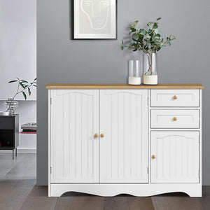 Artiss Buffet Sideboard Storage Cabinet Kitchen Cupboard Drawer Table Hallway Dining Kings Warehouse 