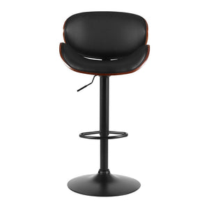 Artiss Kitchen Bar Stools Swivel Gas Lift Wooden Stool Metal Black Barstools Bar Stools Kings Warehouse 