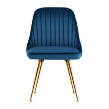 Load image into Gallery viewer, Dining Chairs Velvet Blue Set of 2 Nappa dining Kings Warehouse 