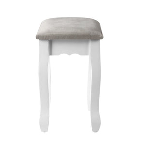 Dressing Table Stool Makeup Chair Bedroom Vanity Velvet Fabric Grey bedroom furniture Kings Warehouse 