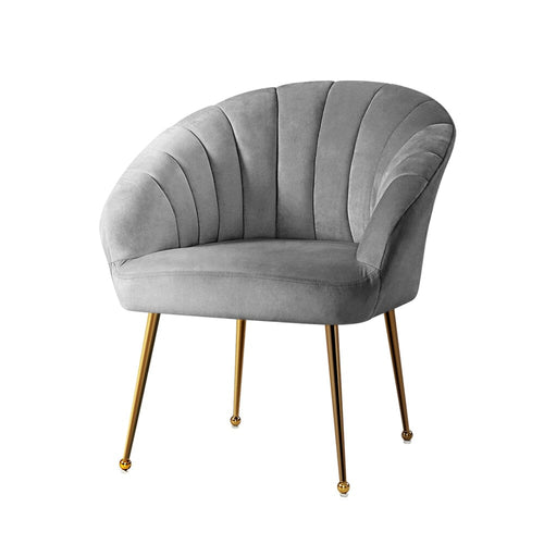 Kings Armchair Lounge Chair Armchairs Accent Chairs Grey Velvet Sofa Couch Kings Warehouse 
