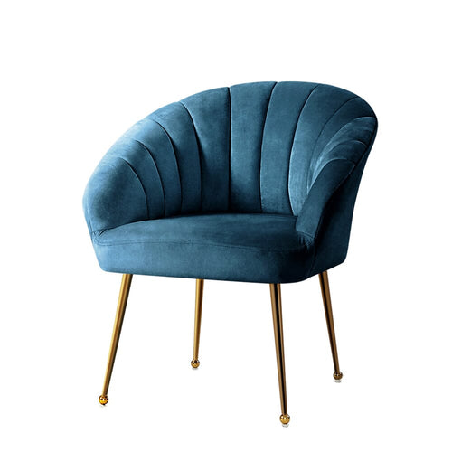 Kings Armchair Lounge Chair Armchairs Accent Chairs Navy Blue Velvet Sofa Couch Kings Warehouse 