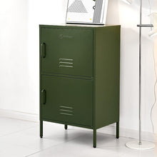 Load image into Gallery viewer, KW Double Storage Cabinet Shelf Organizer Bedroom Green Kings Warehouse 