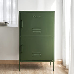 KW Double Storage Cabinet Shelf Organizer Bedroom Green Kings Warehouse 