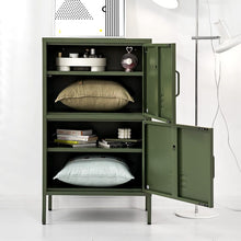 Load image into Gallery viewer, KW Double Storage Cabinet Shelf Organizer Bedroom Green Kings Warehouse 