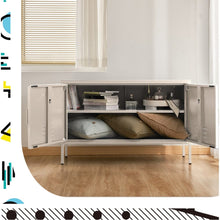 Load image into Gallery viewer, ParisBuffet Sideboard Locker Metal Storage Cabinet - BASE White living room Kings Warehouse 