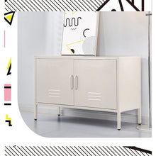 Load image into Gallery viewer, ParisBuffet Sideboard Locker Metal Storage Cabinet - BASE White living room Kings Warehouse 