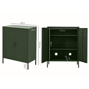 ParisBuffet Sideboard Locker Metal Storage Cabinet - SWEETHEART Green living room Kings Warehouse 