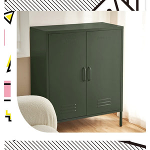 ParisBuffet Sideboard Locker Metal Storage Cabinet - SWEETHEART Green living room Kings Warehouse 