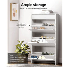 Load image into Gallery viewer, Shoe Rack Cabinet 24 Pairs White Luna Furniture Kings Warehouse 