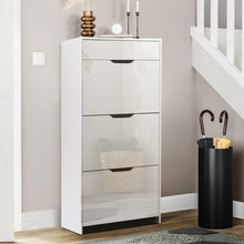 Load image into Gallery viewer, Shoe Rack Cabinet 24 Pairs White Luna Furniture Kings Warehouse 