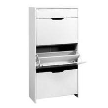 Load image into Gallery viewer, Shoe Rack Cabinet 24 Pairs White Luna Furniture Kings Warehouse 