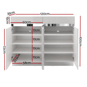 Shoe Rack Cabinet Storage Cupboard 24 Pairs - Lydia Furniture Kings Warehouse 