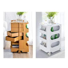 Load image into Gallery viewer, Storage Trolley Bedside Table 5 Tier Cart Boby Replica Green Furniture Kings Warehouse 