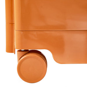 Storage Trolley Bedside Table 5 Tier Cart Boby Replica Orange Furniture Kings Warehouse 