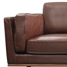 Load image into Gallery viewer, 1 Seater Stylish Leatherette Brown York Sofa