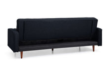 Load image into Gallery viewer, Sofa Marcella Black Velvet Fabric