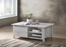 Load image into Gallery viewer, Coffee Table With Open Drawer In White Oak