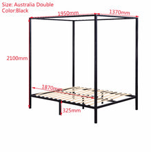 Load image into Gallery viewer, 4 Four Poster Double Bed Frame