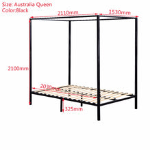 Load image into Gallery viewer, 4 Four Poster Queen Bed Frame