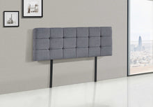 Load image into Gallery viewer, Linen Fabric Double Bed Deluxe Headboard Bedhead - Grey
