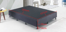 Load image into Gallery viewer, Palermo King Single Ensemble Bed Base Midnight Black Linen Fabric