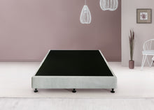 Load image into Gallery viewer, Palermo King Single Ensemble Bed Base Platinum Light Grey Linen Fabric