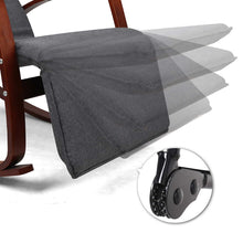 Load image into Gallery viewer, Artiss Fabric Rocking Armchair with Adjustable Footrest - Charcoal