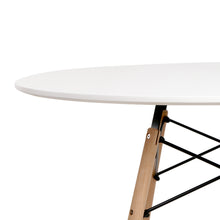 Load image into Gallery viewer, Artiss Round Beech Timber Dining Table - White