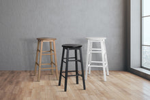 Load image into Gallery viewer, Artiss Set of 2 Beech Wood Backless Bar Stools - White