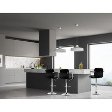 Load image into Gallery viewer, Artiss 2x Bar Stools Gas lift Swivel Chairs Kitchen Armrest Leather Chrome Black