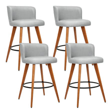 Load image into Gallery viewer, Artiss set of 4 Wooden Bar Stools Modern Bar Stool Kitchen Dining Chairs Cafe Grey