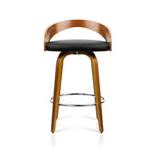 Load image into Gallery viewer, Artiss Set of 2 Wooden Bar Stools - Black