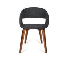 Load image into Gallery viewer, Artiss Set of 2 Timber Wood and Fabric Dining Chairs - Charcoal