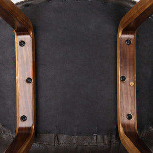 Artiss Set of 2 PU Leather Bar Stools - Walnut