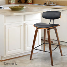 Load image into Gallery viewer, Artiss Set of 2 PU Leather Bar Stools - Black