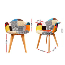 Load image into Gallery viewer, Artiss Set of 2 Fabric Dining Chairs